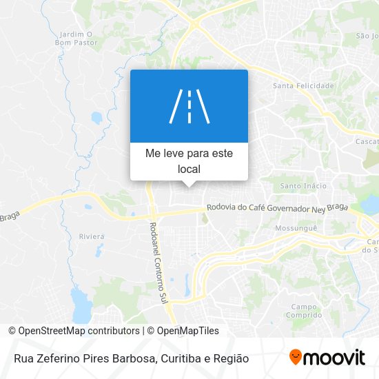 Rua Zeferino Pires Barbosa mapa