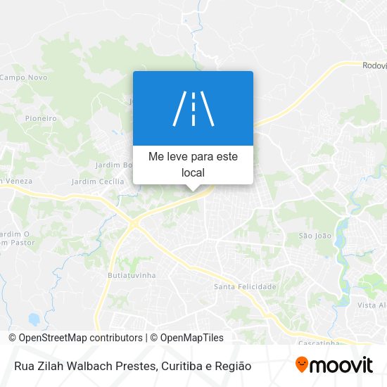 Rua Zilah Walbach Prestes mapa