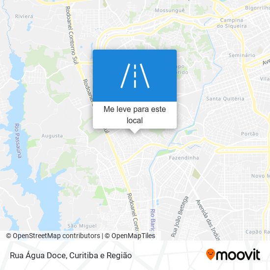 Rua Água Doce mapa