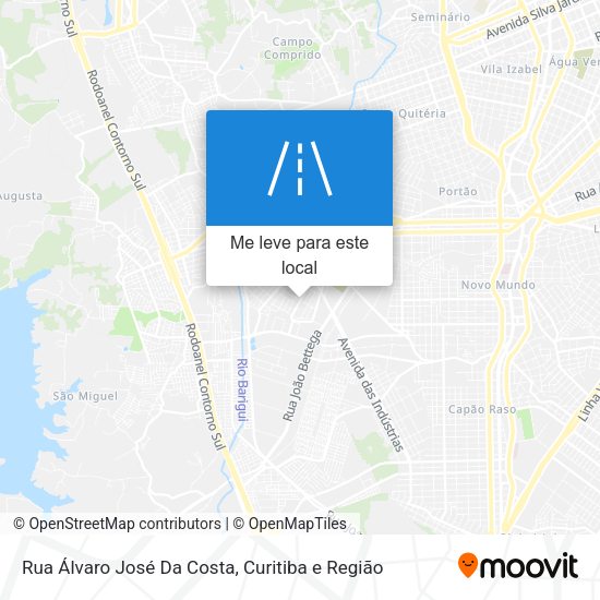 Rua Álvaro José Da Costa mapa