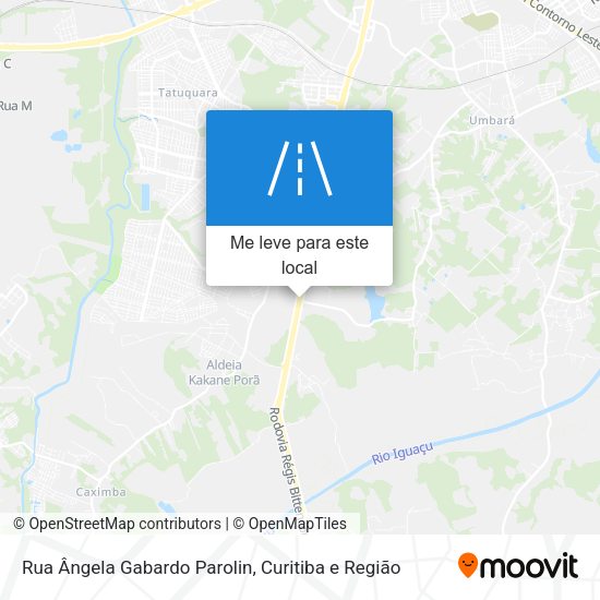 Rua Ângela Gabardo Parolin mapa