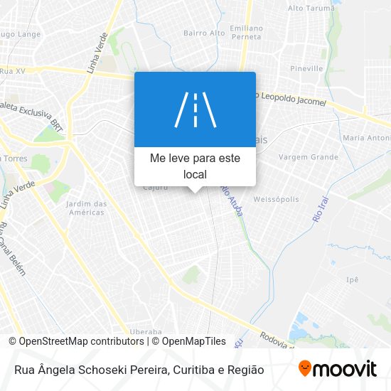 Rua Ângela Schoseki Pereira mapa