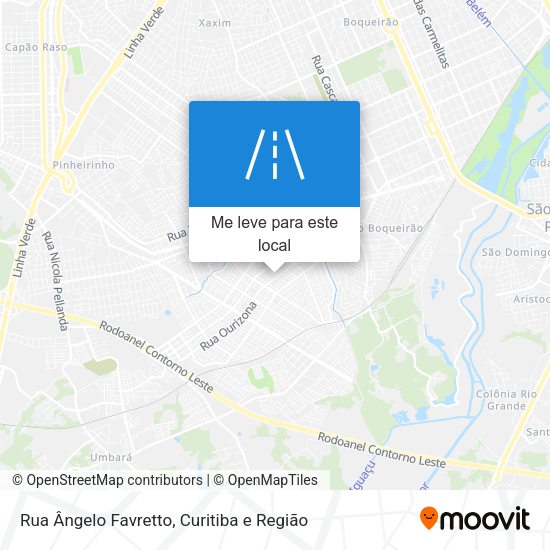 Rua Ângelo Favretto mapa