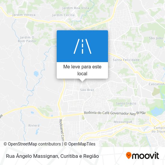 Rua Ângelo Massignan mapa