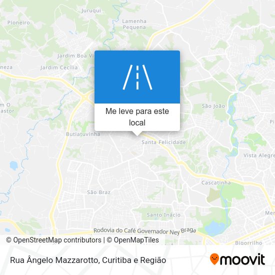 Rua Ângelo Mazzarotto mapa