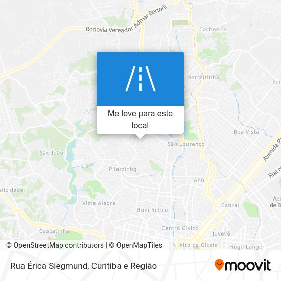 Rua Érica Siegmund mapa