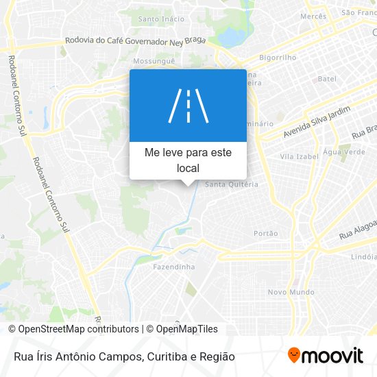 Rua Íris Antônio Campos mapa