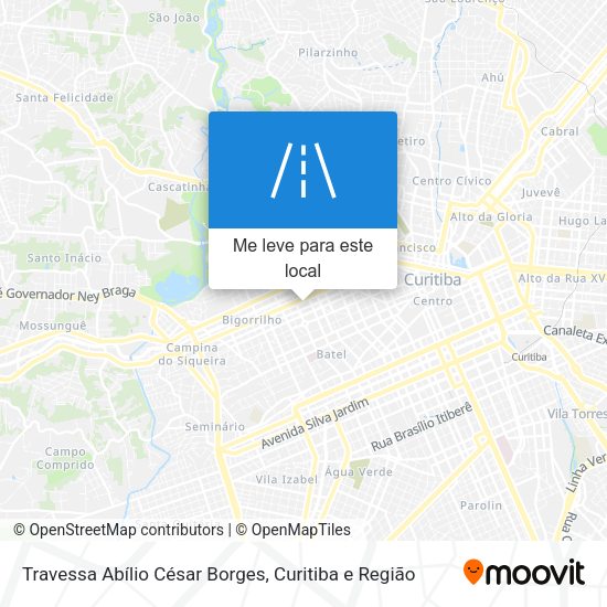 Travessa Abílio César Borges mapa