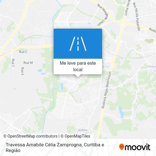Travessa Amabile Célia Zamprogna mapa