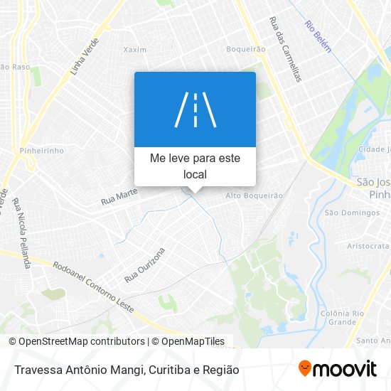 Travessa Antônio Mangi mapa