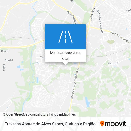 Travessa Aparecido Alves Senes mapa
