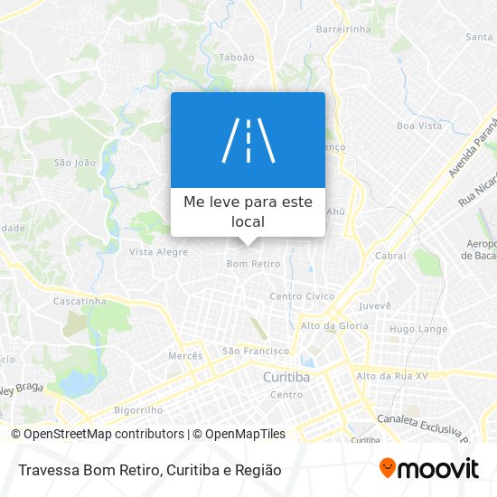 Travessa Bom Retiro mapa