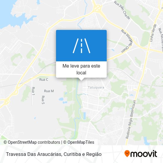 Travessa Das Araucárias mapa