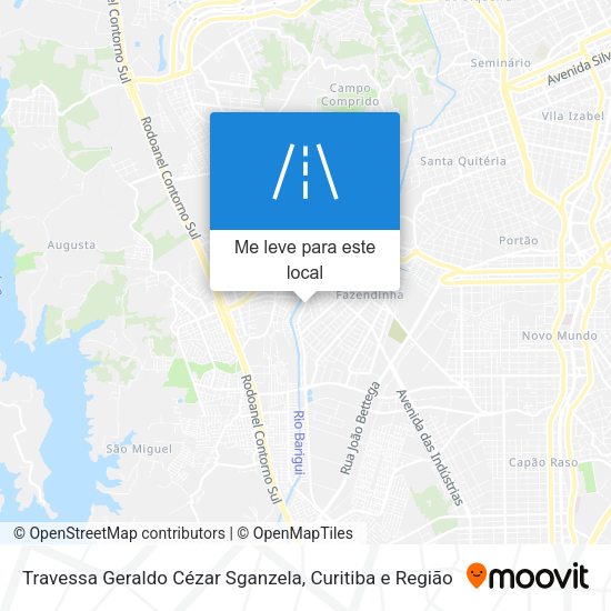 Travessa Geraldo Cézar Sganzela mapa