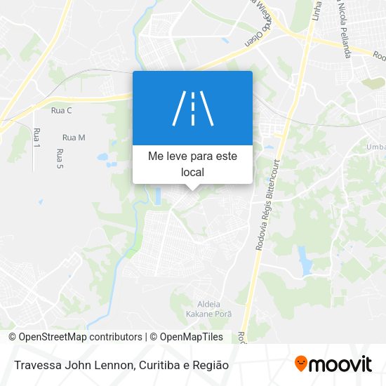 Travessa John Lennon mapa