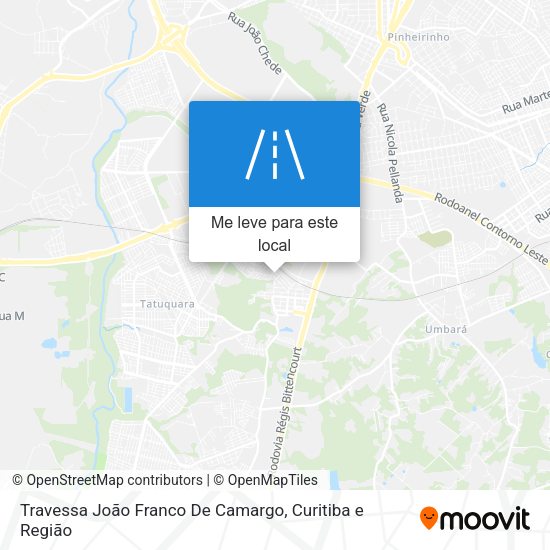 Travessa João Franco De Camargo mapa