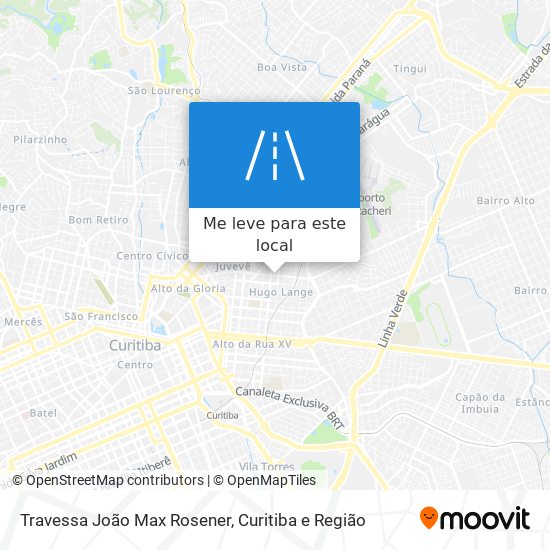 Travessa João Max Rosener mapa