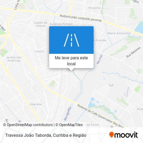 Travessa João Taborda mapa