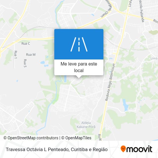 Travessa Octávia L Penteado mapa