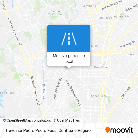 Travessa Padre Pedro Fuss mapa