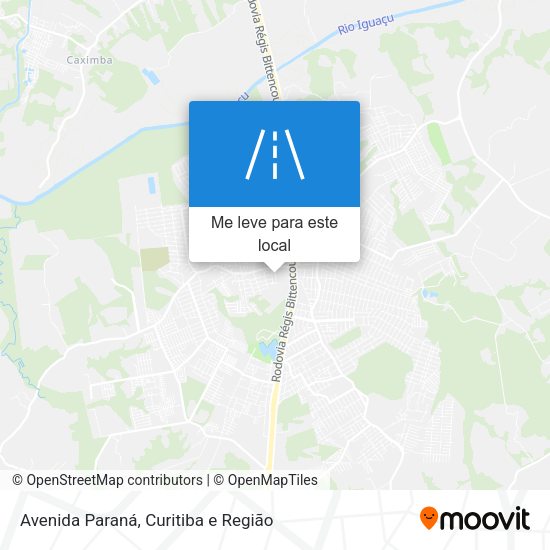 Avenida Paraná mapa