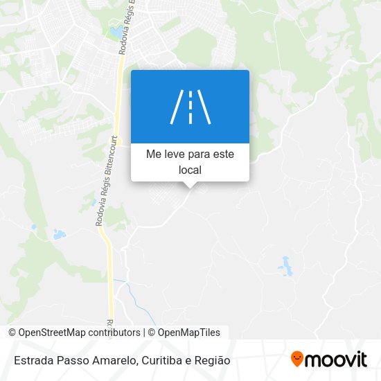 Estrada Passo Amarelo mapa