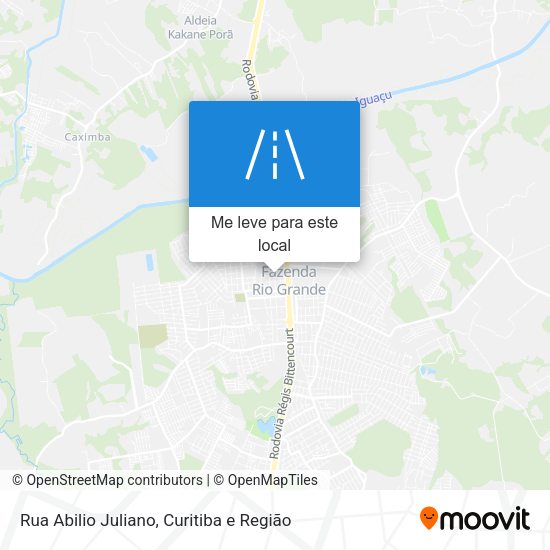 Rua Abilio Juliano mapa