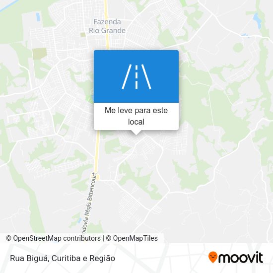 Rua Biguá mapa