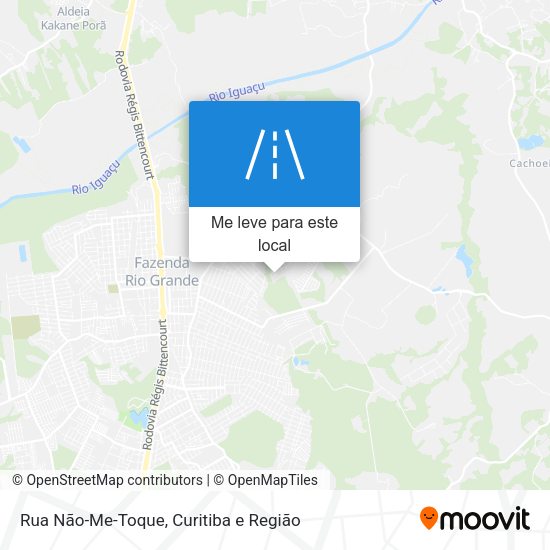 Rua Não-Me-Toque mapa