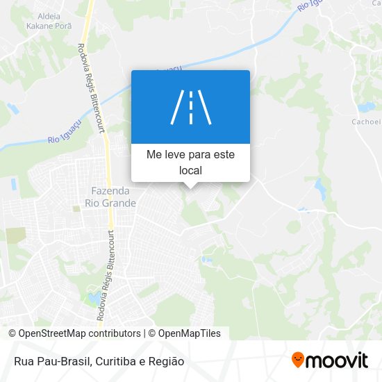 Rua Pau-Brasil mapa