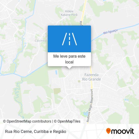 Rua Rio Cerne mapa