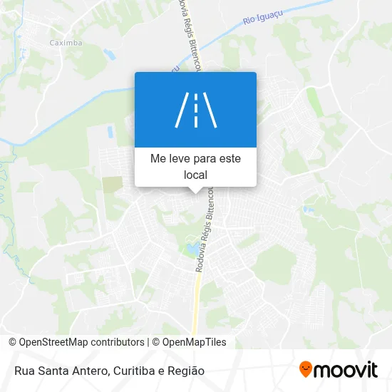 Rua Santa Antero mapa