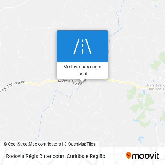 Rodovia Régis Bittencourt mapa