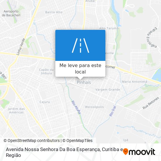 Avenida Nossa Senhora Da Boa Esperança mapa