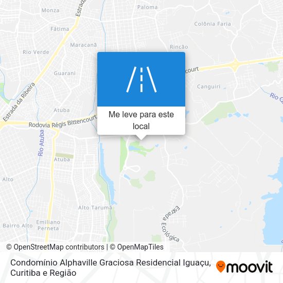 Condomínio Alphaville Graciosa Residencial Iguaçu mapa
