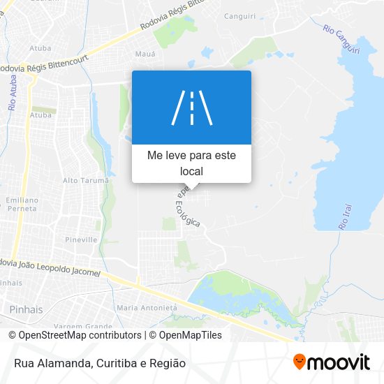 Rua Alamanda mapa