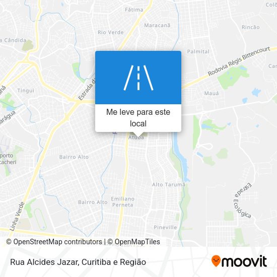 Rua Alcides Jazar mapa