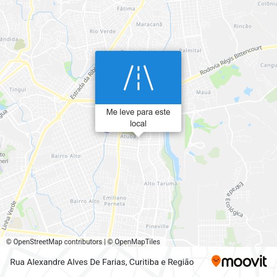 Rua Alexandre Alves De Farias mapa
