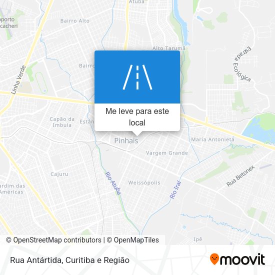 Rua Antártida mapa