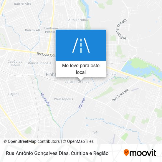 Rua Antônio Gonçalves Dias mapa