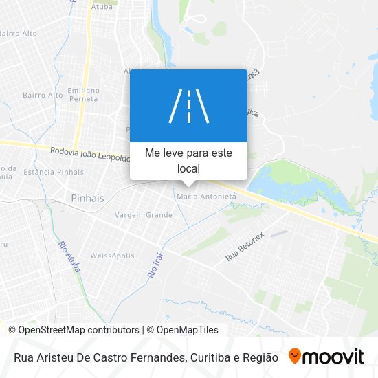 Rua Aristeu De Castro Fernandes mapa