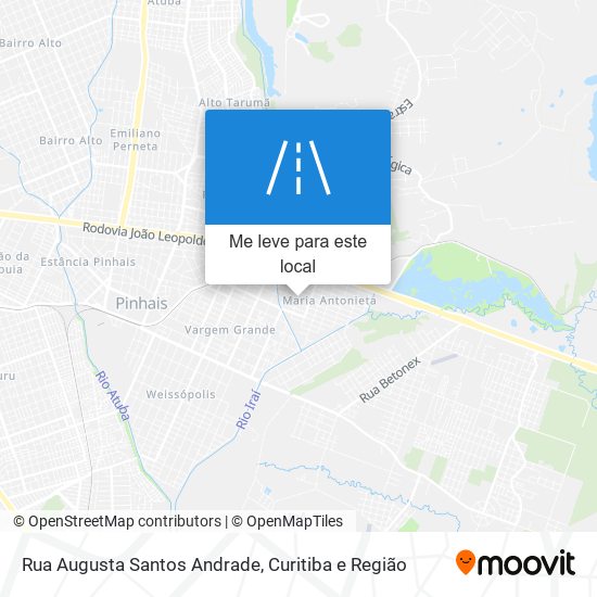 Rua Augusta Santos Andrade mapa