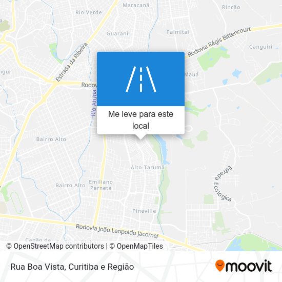 Rua Boa Vista mapa