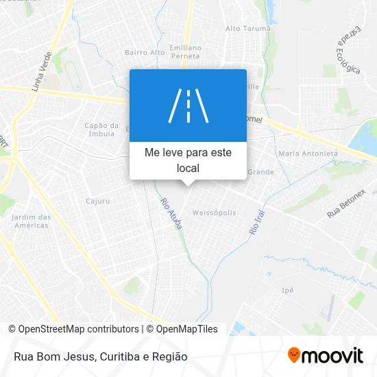 Rua Bom Jesus mapa
