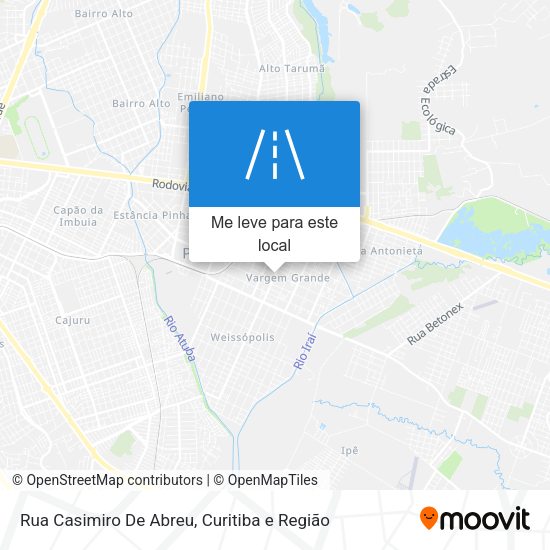 Rua Casimiro De Abreu mapa