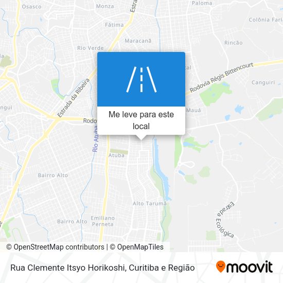 Rua Clemente Itsyo Horikoshi mapa