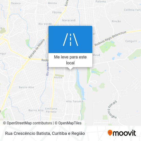 Rua Crescêncio Batista mapa