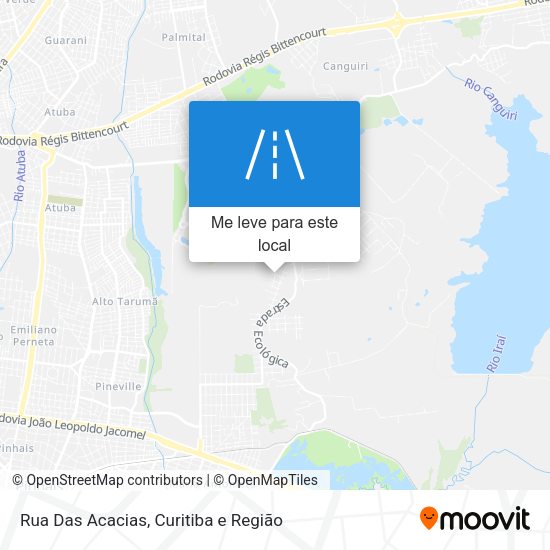 Rua Das Acacias mapa