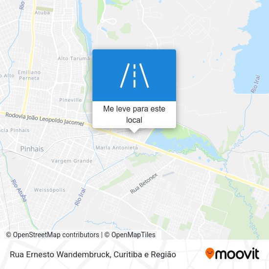 Rua Ernesto Wandembruck mapa