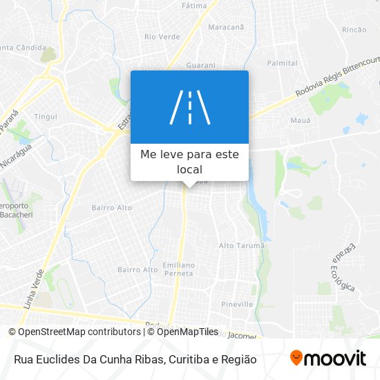 Rua Euclides Da Cunha Ribas mapa